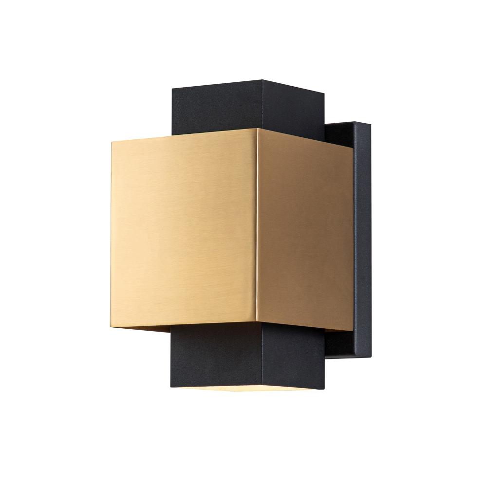 Outdoor Wall Lights |   8-inch LED Outdoor Wall Sconce Black, Gold, Silver Outdoor Lighting Black, Gold, Silver