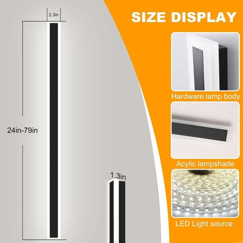 Outdoor Wall Lights |   Modern/Contemporary LED Outdoor Wall Light Sconce, Outdoor Long Strip LED Wall Sconce Multi, White Outdoor Lighting Multi, White