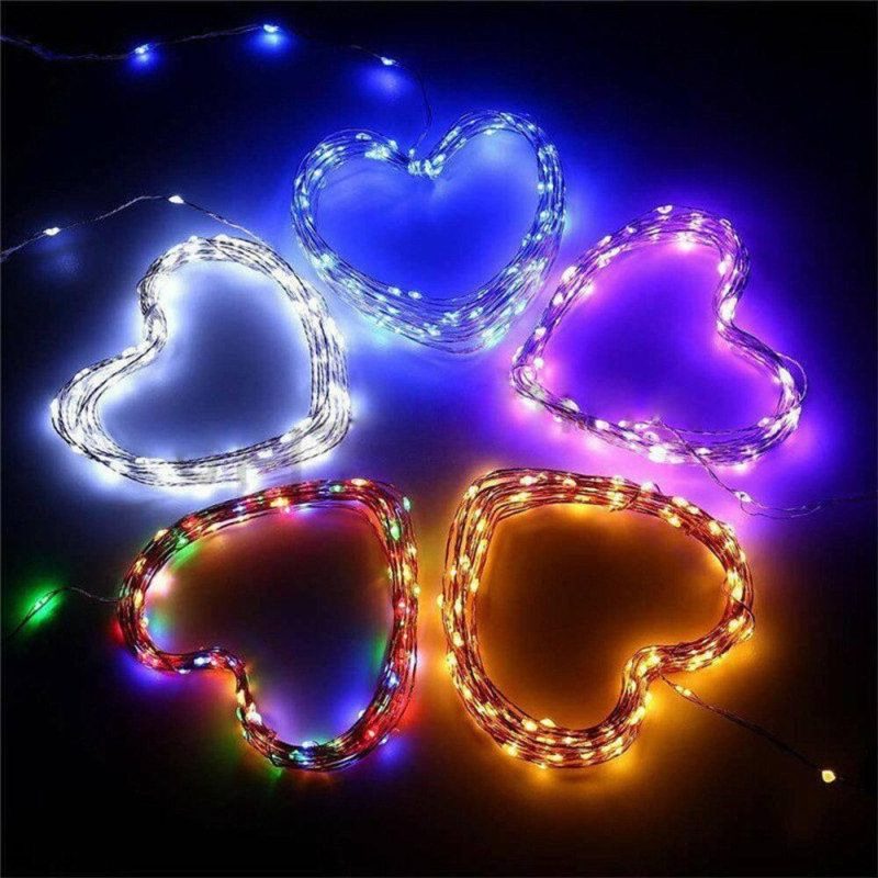 String Lights |   10M 100 LED Outdoor Christmas Solar String Lights 33ft Multi, White Outdoor Lighting Multi, White